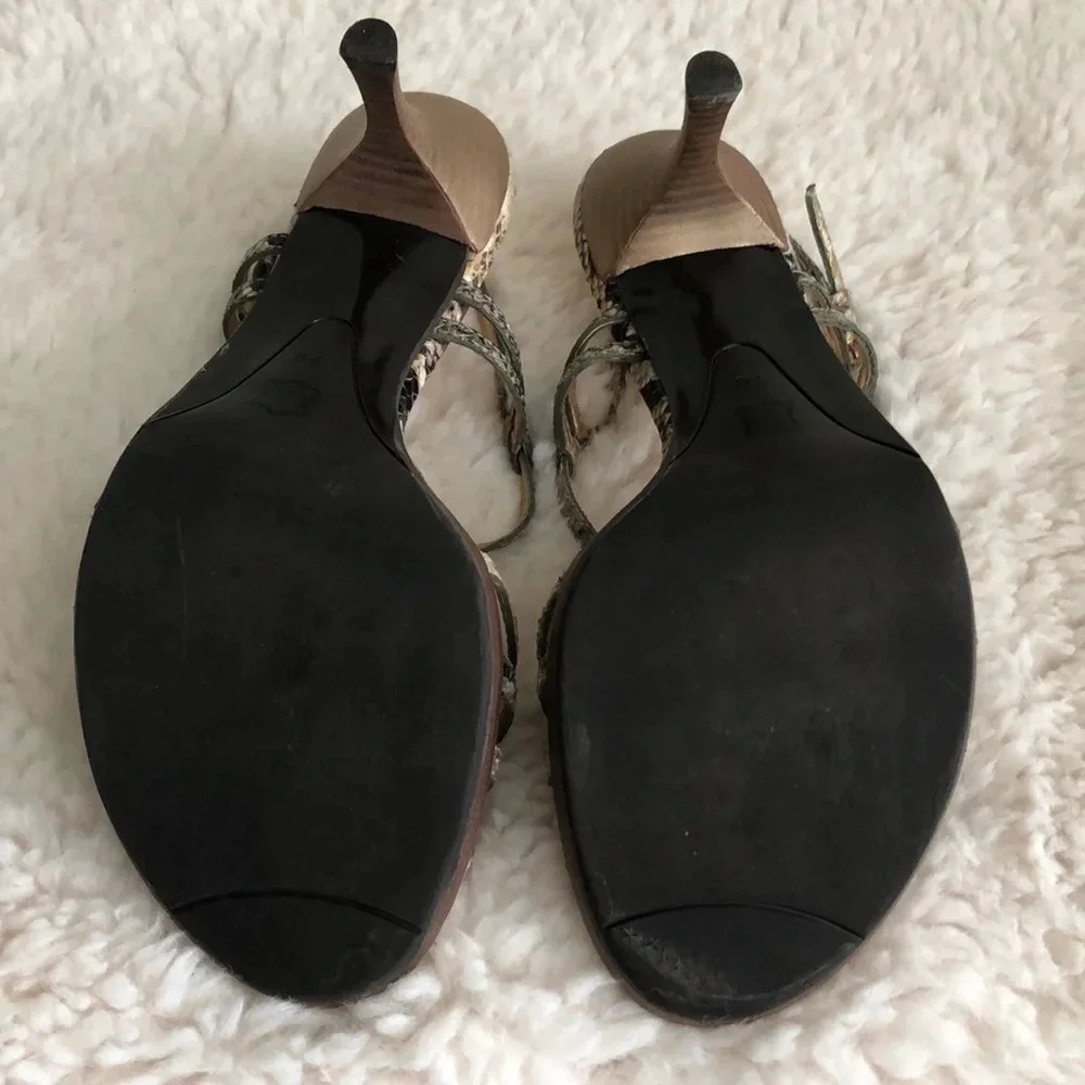 {TALBOTS} Snakeskin Slingback sandals, size 7M EUC - Picture 4 of 7